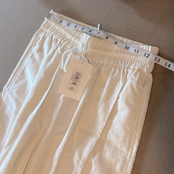 FRAME Crea Lounge cotton-blend wide-leg pants - White/Ivory/Cream - XS - Picture 8 of 15